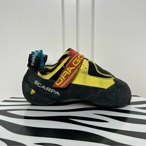 Scarpa drago yellow black rock climbing shoes